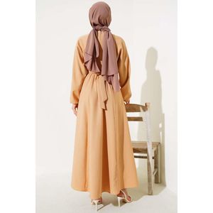 Robe à taille élastique Dabıl Mevlana Latte - Product Image 2