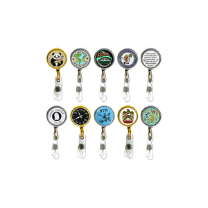 Source astronaute drôle citation porte-badge rétractable ID Clips travail décontracté humeur icônes Expo entrée personnel médical utiliser personnalisable - Product Image 1