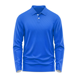 OEM <b>Golf</b> Polo <b>Shirt</b> Polyester/Spandex Moisture-Wicking <b>Long</b> <b>Sleeve</b> Sportswear Vietnam Manufacturer - Product Image 1