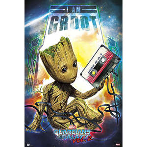 Gardiens de la Galaxie Vol. 2 I Am Groot Décoration murale de style moderne en papier - Product Image 1