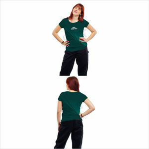 Camiseta Ajustada para Mujer, Estilo Moderno, Tela Suave, Top Diario, Camiseta Informal de Algodón Suave y Transpirable para Uso Diario - Product Image 5