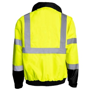 เสื้อแจ็คเก็ตสะท้อนแสงแบบหลายกระเป๋าพร้อมโลโก้สั่งทำพิเศษ สำหรับวิศวกรรักษาความปลอดภัย ชุดทำงานแบบมองเห็นได้ชัดเจน เสื้อกั๊กนิรภัย - Product Image 3