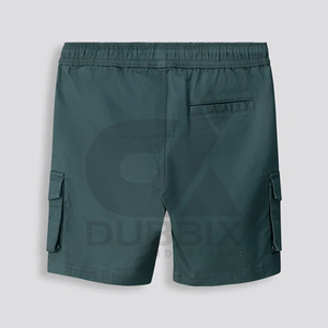 Custom Men's 100% Cotton Solid Casual Mid-Rise Cargo Shorts with Custom Logo Breathable & Quick Dry Summer Shorts - Product Image 2