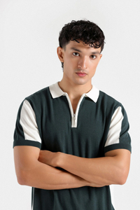 Embroidered Compressed Knitted Solid Short Sleeve Loose Fit Casual <b>Design</b> Men's Outfit Set 100% Cotton - Product Image 2