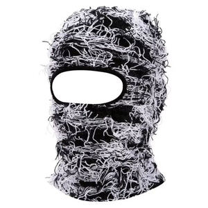 หมวกไหมพรมถักแบบ OEM 2026 ขายส่ง ปิดหน้า กันหนาว สำหรับเล่นสกี  แบบ Distressed Balaclava Y2K ระบายอากาศได้ดีและกันน้ำ ใช้ได้ทั้งชายและหญิง - Product Image 4