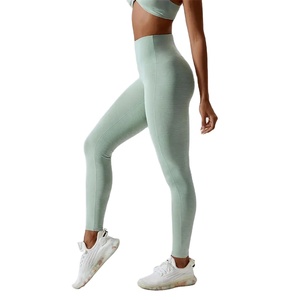 Leggings de compression en gros pour femmes, taille haute, effet push-up, couleur chair, extensibles, pour le yoga et le sport 2026 - Product Image 3