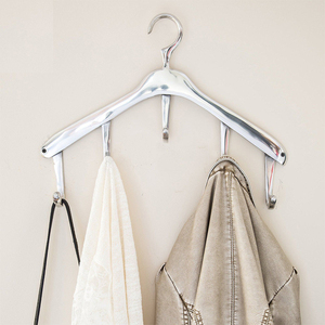 Crochets muraux en métal coquillage au design vintage classique, finition argentée, réglables, écologiques et multifonctionnels pour la maison et le salon - Product Image 4