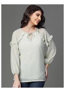 Tunique en crêpe élégante et chic pour femme, tenue de soirée confortable et décontractée, toutes saisons et occasions spéciales, teinte unie - Product Image 2