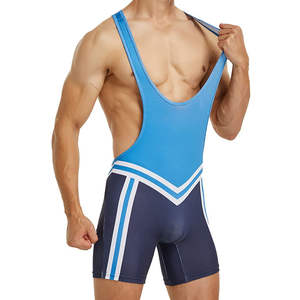 Combinaisons de lutte personnalisées pour hommes pour l'haltérophilie, l'entraînement de force, vente en gros de vêtements de sport sublimés, combinaisons de lutte - Product Image 2