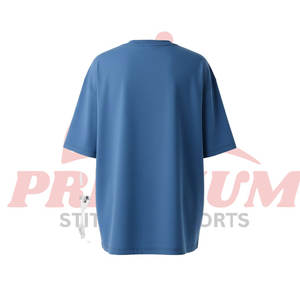 T-shirts surdimensionnés en coton 100% personnalisés en gros pour hommes - T-shirts vierges lourds pour l'impression et la marque privée - Product Image 2