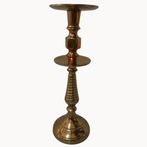 Portavelas de aluminio más vendido latón sucio decoración de boda de Navidad soporte de luz en T volumen artesanías - Product Image 3