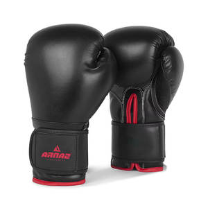 Guantes de boxeo de entrenamiento profesional para hombres y mujeres con soporte de muñeca Guantes de boxeo de cuero PU de alta calidad - Product Image 1