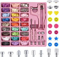 270 set T5 plastique résine bouton pression bouton tissu bouton presse Machine outil de couture