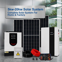 Kit complet pour la maison, panneaux solaires monocristallins, système de montage BIPV, stockage de batteries, onduleur hybride, contrôleur MPPT, batterie LiFePO4