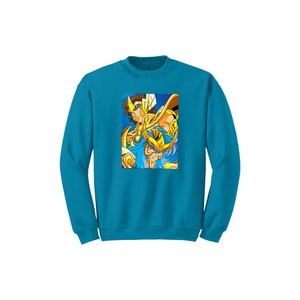 Anime Collection 100% Sweat-shirt en coton imprimé Femmes Poches Polaire Casual Winter Crew Neck Knitted Front Silk Printing - Product Image 3