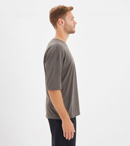 เสื้อยืดผ้าฝ้ายระบายอากาศได้ดีสำหรับผู้ชายเสื้อยืด100% ผ้าฝ้ายแบบกำหนดเองพิมพ์ลายทรงหลวม - Product Image 6