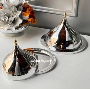 Shiny Stainless Steel Wedding Decoration <b>Cupcake</b> <b>Stand</b> Polished Metal Cake Tools Handmade Eco-Friendly CE Certified Single Piece - Product Image 3