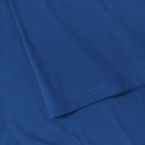 Camiseta de Hombre de Cuello Redondo, Ajustada, de Algodón/Fibra de Bambú Azul Rey, con Logotipo Personalizado - Product Image 4