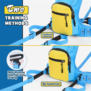 Imbracatura di Sicurezza per Bambini per Sci e Snowboard con Fibbia Regolabile, Cinghie Ecologiche e Durevoli in Poliestere Personalizzabili - Product Image 2