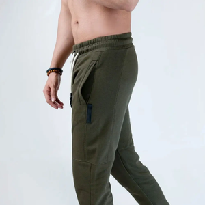 OEM Printed 100% Cotton Quick Dry <b>loose</b> Fit Pants for <b>Men's</b> Gym Running Wear Jogging <b>Trouser</b> and Training Wear Jogger <b>Trousers</b> - Product Image 3