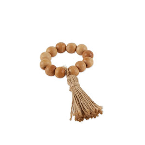 Broche de servilleta de madera, servilletero, anillo de boca, estilo rústico, cuentas de madera, borla, suministros de Decoración de mesa al mejor precio - Product Image 5