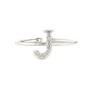 Bague alphabet pour femme - Argent - Argent - Product Image 3