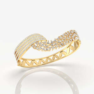 Pulsera Clásica de Plata de Ley con Diamantes de Moissanita y Múltiples Piedras, Colección de Brazaletes Elegantes - Product Image 2