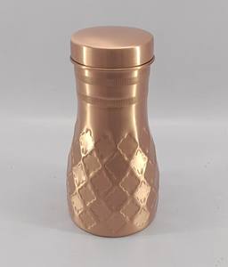 Jarra de agua de cobre puro de alta calidad para dormitorio Botella de agua de cobre puro indio - Product Image 3