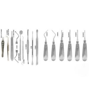 Juego de instrumentos de cirugía dental y oral Manual de acero inoxidable profesional de 24 piezas con casete de esterilización certificado CE ISO - Product Image 2