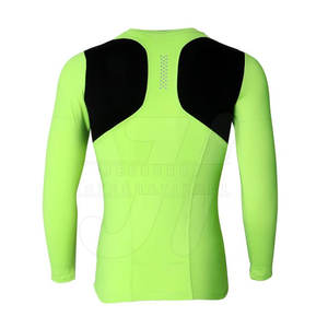 Chemises de compression pour hommes entièrement personnalisées de haute qualité-Manches longues respirantes à séchage rapide avec tissu de 220g Style High Street - Product Image 3