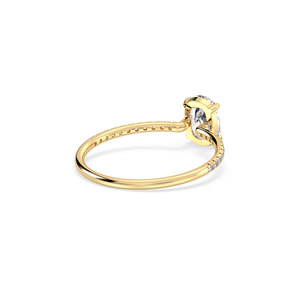 REYES diseño Original 925 plata esterlina corte cojín 0,99 quilates moissanita anillo de compromiso para mujer joyería fina de lujo - Product Image 4