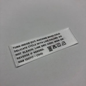 ป้ายติดเสื้อผ้าวัสดุรีไซเคิลพิมพ์ลายฉลากเสื้อผ้าเป็นมิตรต่อสิ่งแวดล้อมฉลากดูแลเสื้อผ้า - Product Image 1