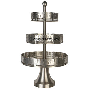 Bandeja de Chocolate Martillado de Metal Plato de Chocolate Decorativo Chapado en Plata Venta Caliente Nueva Bandeja de Chocolate Decorativa - Product Image 6