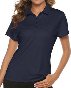 Camiseta personalizada del fabricante para hombres y mujeres, Polo de punto de lujo antibolitas, cuello a rayas, patrón sólido transpirable de buena calidad - Product Image 1
