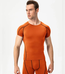 Sublimated Fight Rash Guard with Stretch <b>Compression</b> Fit Full and Short Sleeve for BJJ MMA Jiu Jitsu Kimono De Jiu Jitsu - Product Image 3