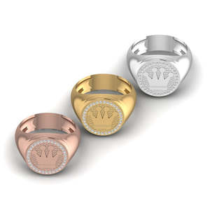 Anillo de compromiso único de Plata de Ley 925 para mujer, Diamante de corte redondo de claridad VVS y joyería de boda fina cultivada en blanco Leb - Product Image 3