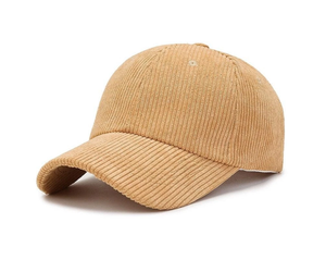Casquette de baseball unie en velours côtelé à 6 panneaux, visière incurvée, boucle personnalisée, casquette de sport vierge pour hommes et femmes, port décontracté, course à pied - Product Image 2