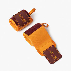 Attelle de poignet pour musculation, salle de sport, haltérophilie, fitness, unisexe, avec boucle pour le pouce, logo personnalisé, élastique lourd, motif léopard - Product Image 2