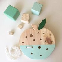 Juguete Tradicional de Madera para Niños, Juego Clásico de Aprendizaje Diseñado para Habilidades Motoras Finas, Creatividad y Desarrollo Infantil