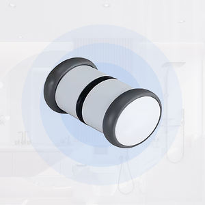 Gagang kenop Shower plastik Hydrorelax dengan tutup ujung karet hitam - Product Image 6