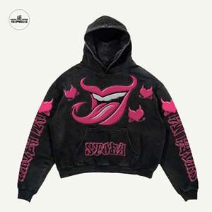 เสื้อฮู้ดดี้สำหรับผู้ชายเสื้อผ้าพิมพ์ลาย Dtg วินเทจผ้าคอตตอนผ้าโพลีเอสเตอร์สีความร้อนคุณภาพสูงออกแบบได้ตามที่ต้องการ - Product Image 5