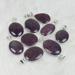 ชุดจี้พลอยทับทิมรูปดาวธรรมชาติประกายหายากสำหรับจี้แฟชั่นขายปลีกและจี้ - Product Image 3