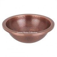Évier de cuisine personnalisable en métal de grande forme avec robinet en laiton finition antique évier d'utilisation de vanités décoratives à bas prix