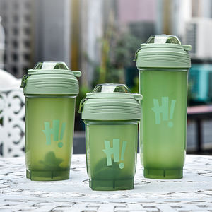 Bouteille de shaker de protéines durable en plastique étanche avec boule de mélange sans BPA pour Gym Fitness poudre de protéines smoothies facile à nettoyer - Product Image 5