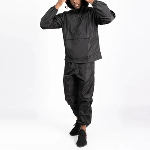 ชุดวอร์มกันลมสำหรับผู้ชายชุดวอร์มผ้าโพลีเอสเตอร์แบบรูดซิปใส่สบาย - Product Image 4