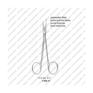 กรรไกรผ่าตัดพลาสติก CE ISO statadler อุปกรณ์ทางการแพทย์กรรไกรตัดการผ่าตัดสำหรับการตรวจทางสูตินรีเวชวิทยาสแตนเลสสตีลขนาด14ซม. - Product Image 1