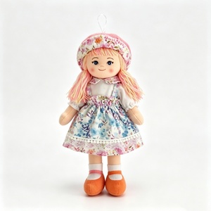 customized Cottagecore Handmade Textile <b>Doll</b>,Soft Fabric Girl Plush <b>Doll</b>,Mixed Floral Print Cloth Rag <b>Doll</b> - Product Image 5