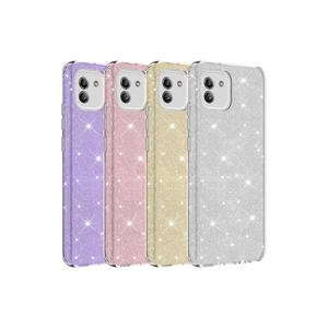 Coque en silicone à paillettes pour Samsung Galaxy A03 - Coque arrière en TPU argentée - Product Image 3
