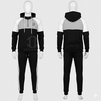 Nouvel Arrivage Ensemble de Survêtement Homme Personnalisable en Polaire Technique Réfléchissante Imprimée Effet Délavé Vintage, Coupe-Vent à Capuche pour le Sport