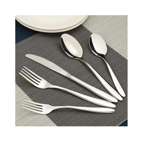 Ensemble de couverts modernes en acier inoxydable avec poignée de créateur, cuivre, argent, or et noir, couverts polis miroir pour hôtel - Product Image 5